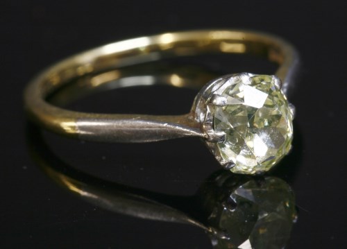 A single stone diamond ring