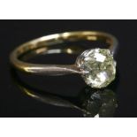 A single stone diamond ring