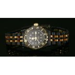 A ladies' 'Black Coral' gold-plated Tag Heuer Diver's watch 1000 Professional, 200 metres,