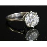 A single stone diamond ring