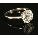 A single stone diamond ring