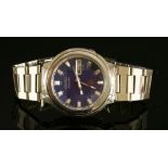 A gentlemen's stainless steel Seiko Advan Automatic bracelet watch