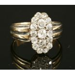 An Edwardian diamond cluster ring