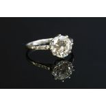 A single stone diamond ring