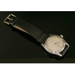 A gentlemen's stainless steel Rolex Oyster mechanical strap watch