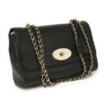 A Mulberry Lily Glossy goats leather black shoulder bag,