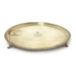 A George III silver salver,