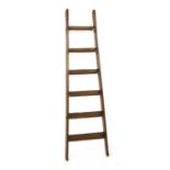 A pine library ladder,