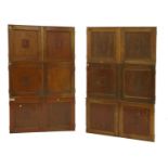 Six 'Natural History Museum' mahogany cabinets,