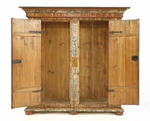 An Austrian painted pine wardrobe, - Image 2 of 6