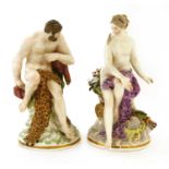 A pair of Berlin porcelain figures,
