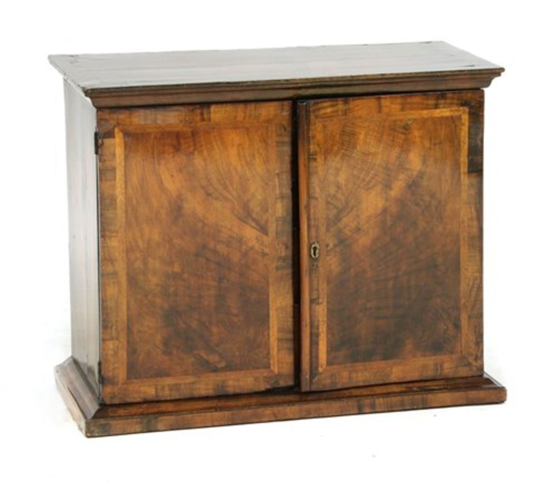 A William and Mary walnut spice cabinet