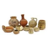 Antiquities: ten Near Eastern painted clay vessels,
