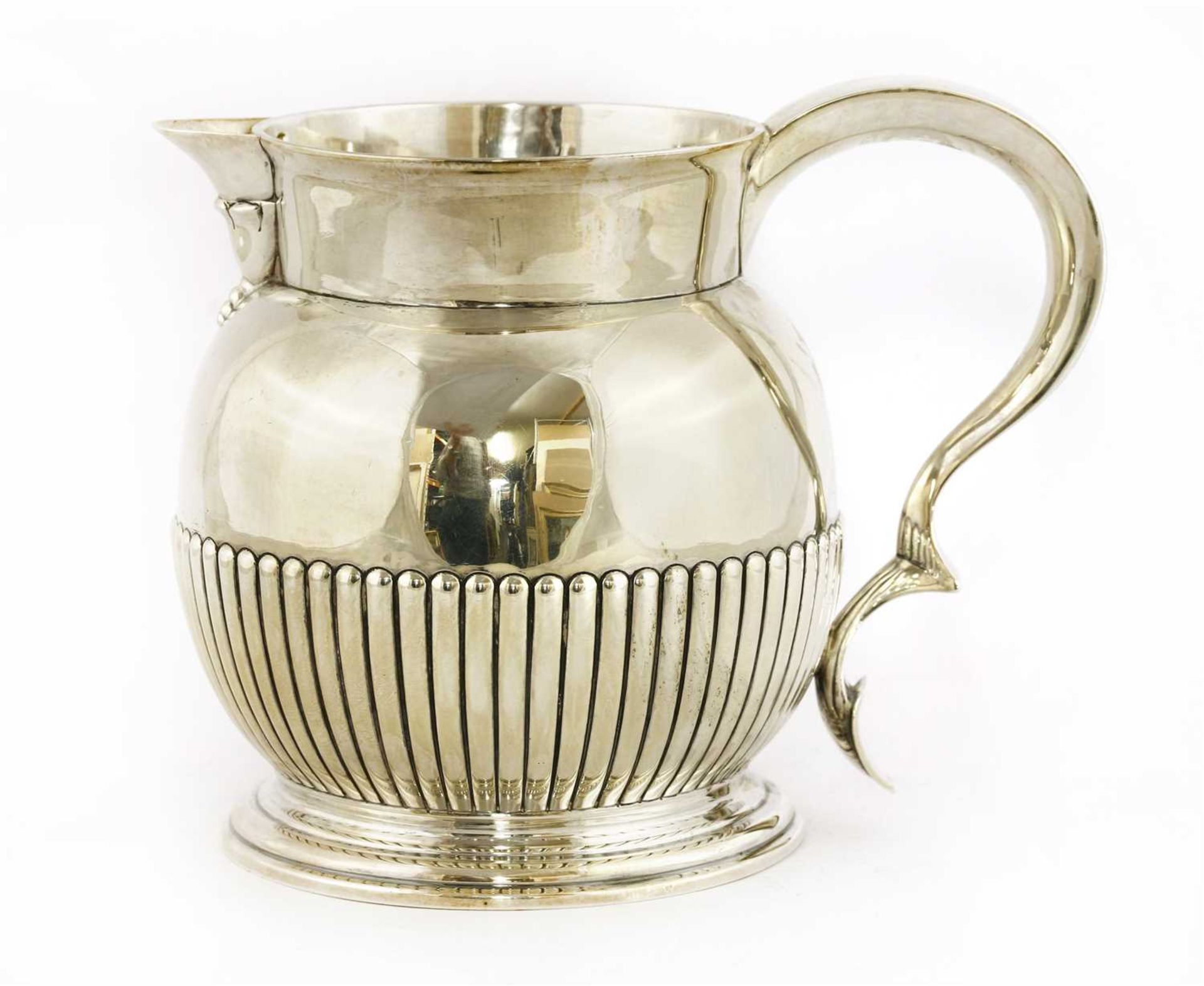 A Victorian silver jug