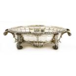 A George III silver and ivory-handled dish