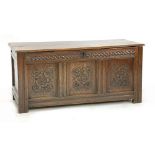 An oak coffer