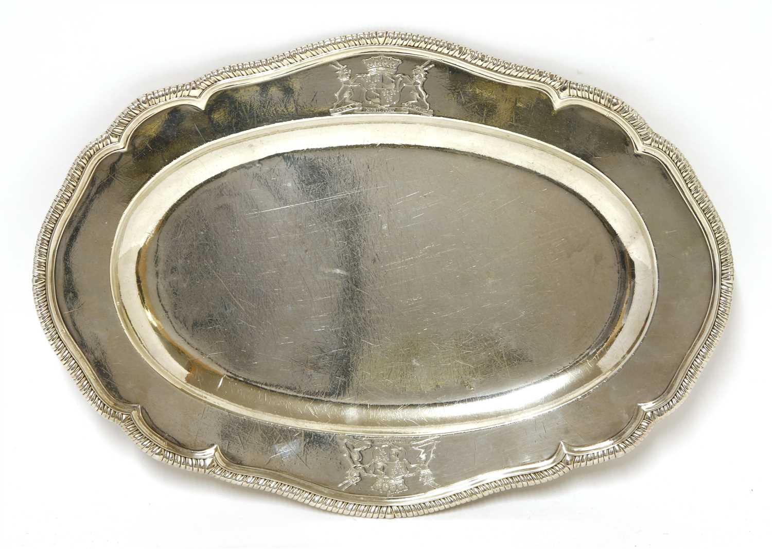 A George III silver serving dish