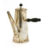 An American silver coffee pot,