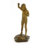 An Art Deco gilt bronze figure