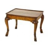 A walnut George II-style occasional table,