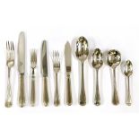 A matched twelve-setting canteen of flatware and cutlery,