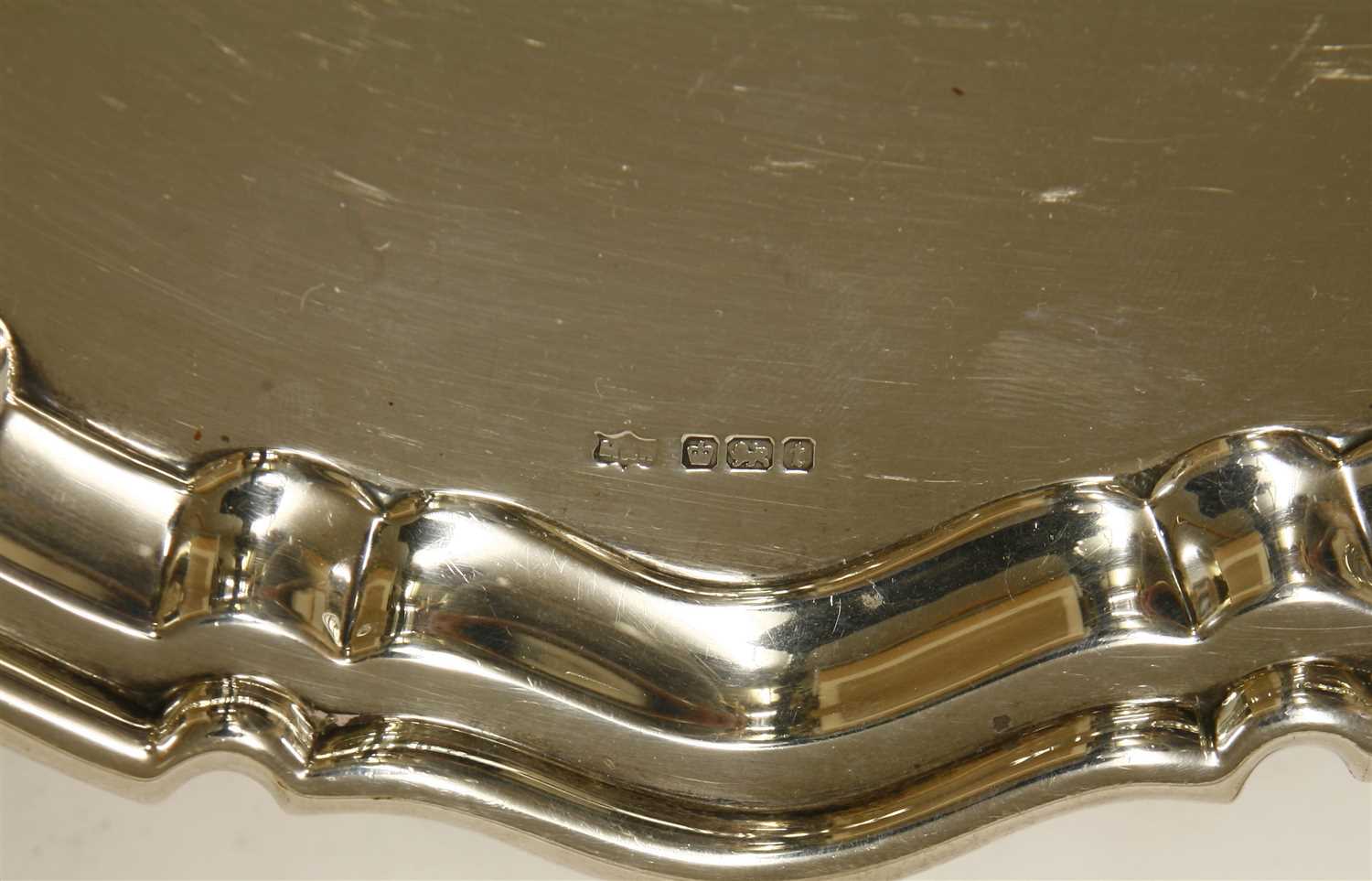 Two silver salvers - Image 3 of 3