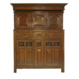 An oak cupboard,