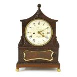 A Regency rosewood bracket clock