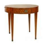 An Italian marquetry inlaid centre table,