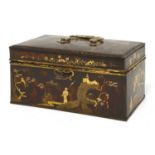 A toleware box,