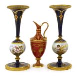 A pair of Sèvres-style vases,