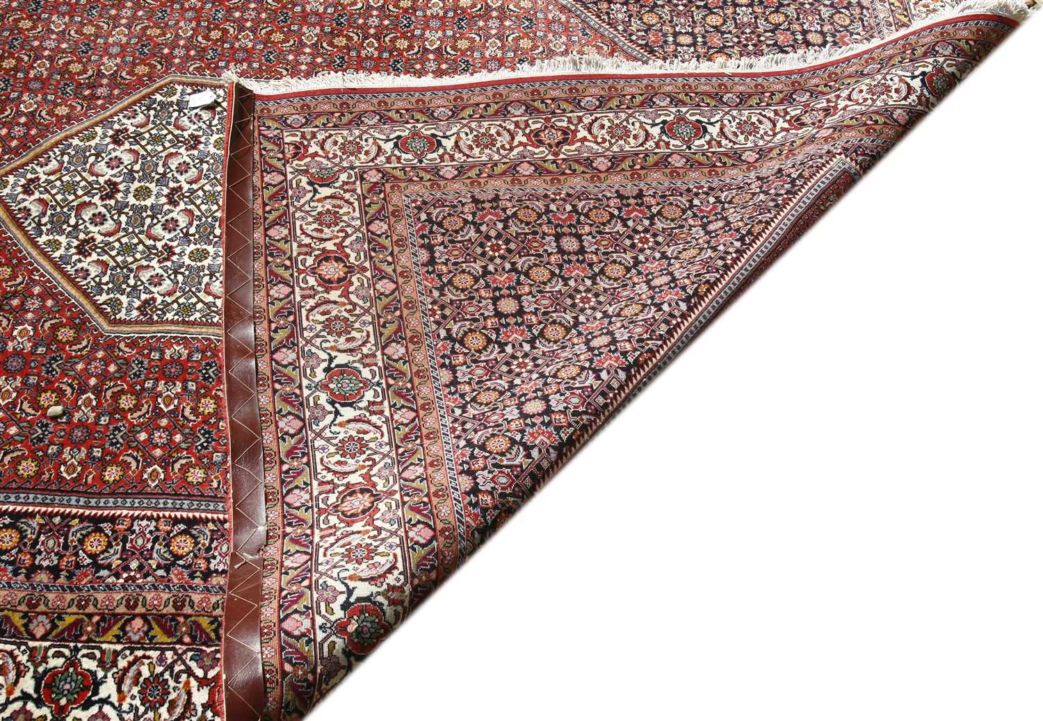 A South West Persian red and navy ground rug - Image 2 of 2