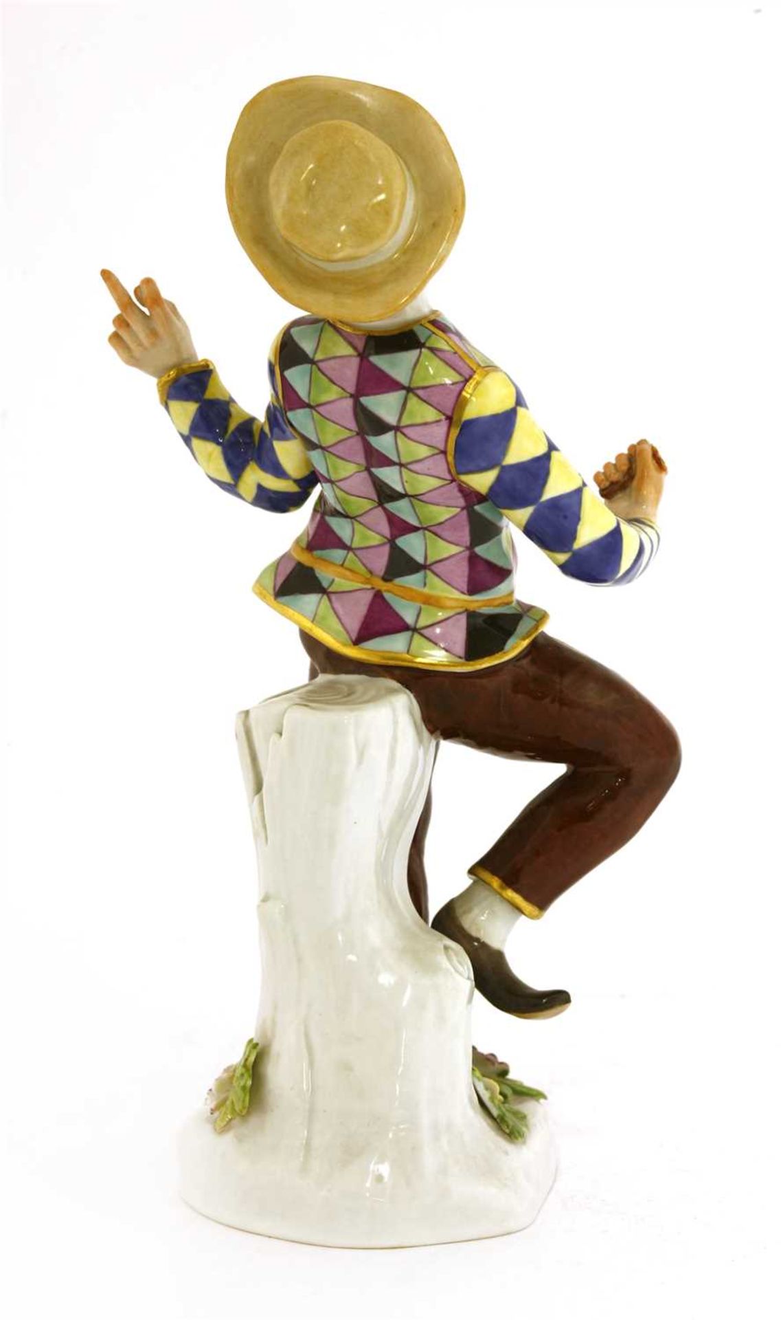 A Meissen figure of an harlequin, - Image 2 of 2