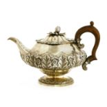 A William IV silver teapot