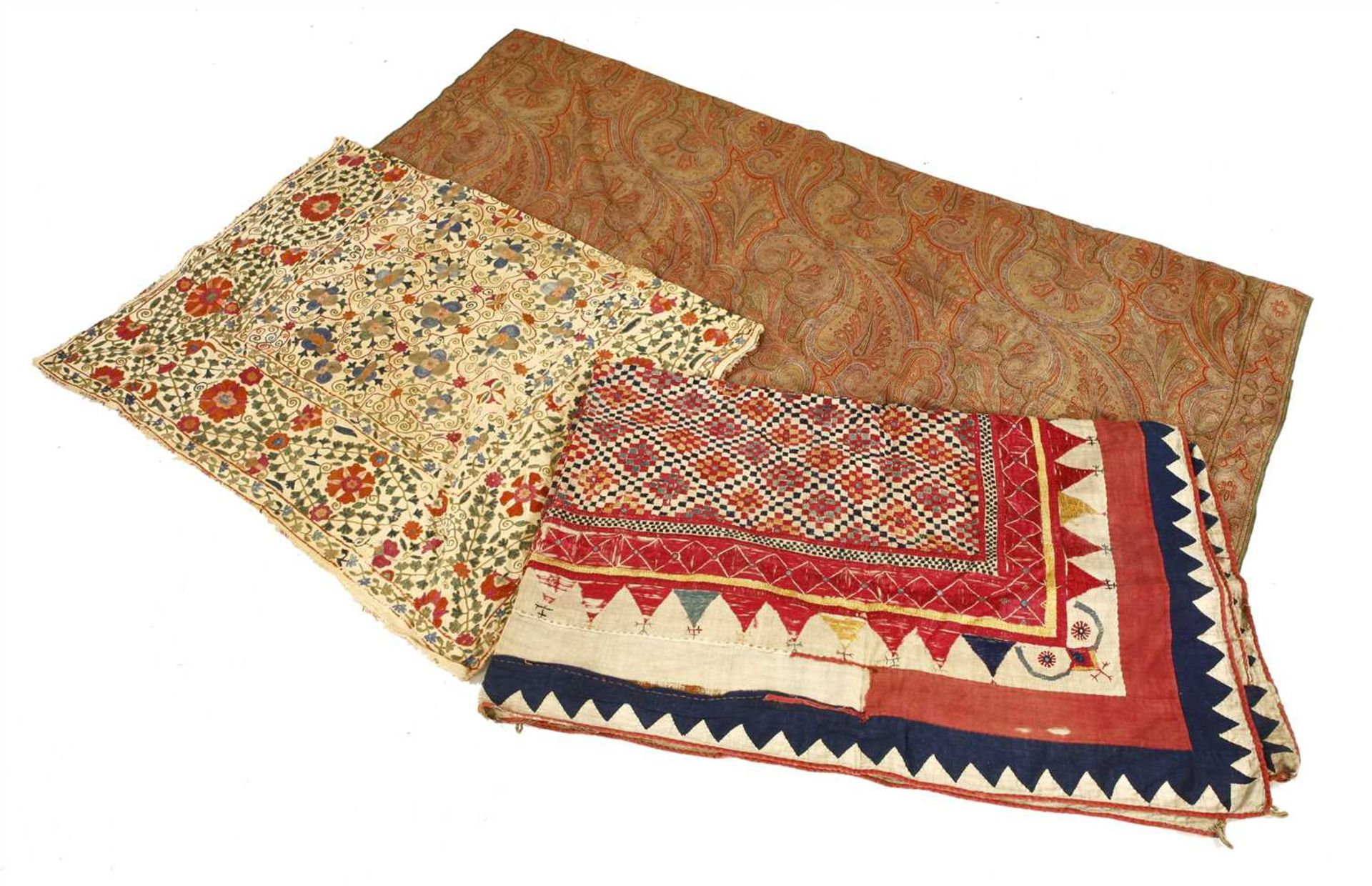 A Norwich-style paisley shawl,