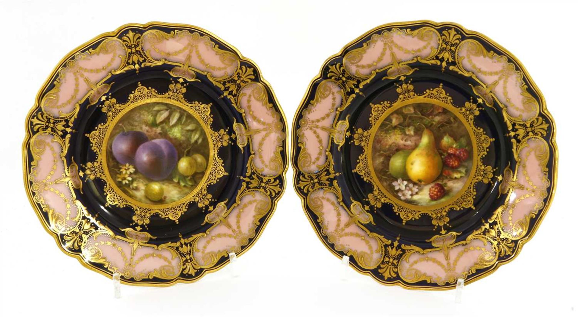 Five Royal Worcester cabinet plates - Image 3 of 3