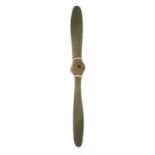 A First World War wooden propeller,