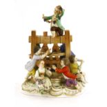 A Meissen bacchanalian group,