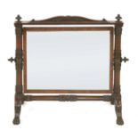 A Regency mahogany dressing mirror