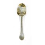 A William and Mary silver trefid spoon,