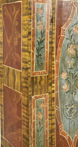 An Austrian painted pine wardrobe, - Image 3 of 6