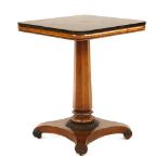 A Regency mahogany lamp table