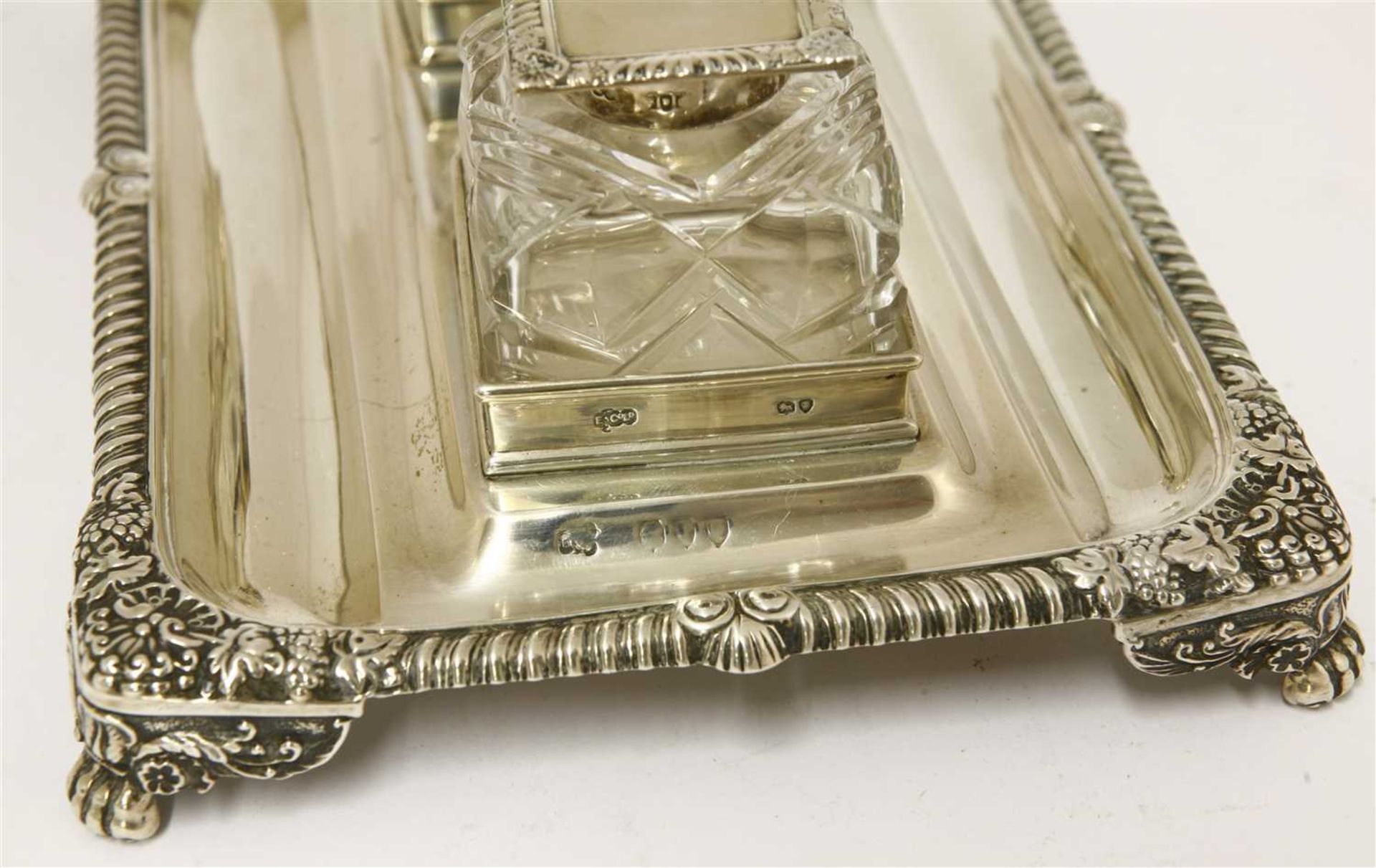 A silver inkstand - Image 2 of 2