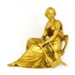A gilt bronze figure