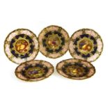 Five Royal Worcester cabinet plates