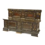 An Italian carved and gilded box seat
