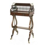 A Regency rosewood bookstand,