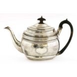 A George III silver teapot