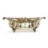 A silver bowl,