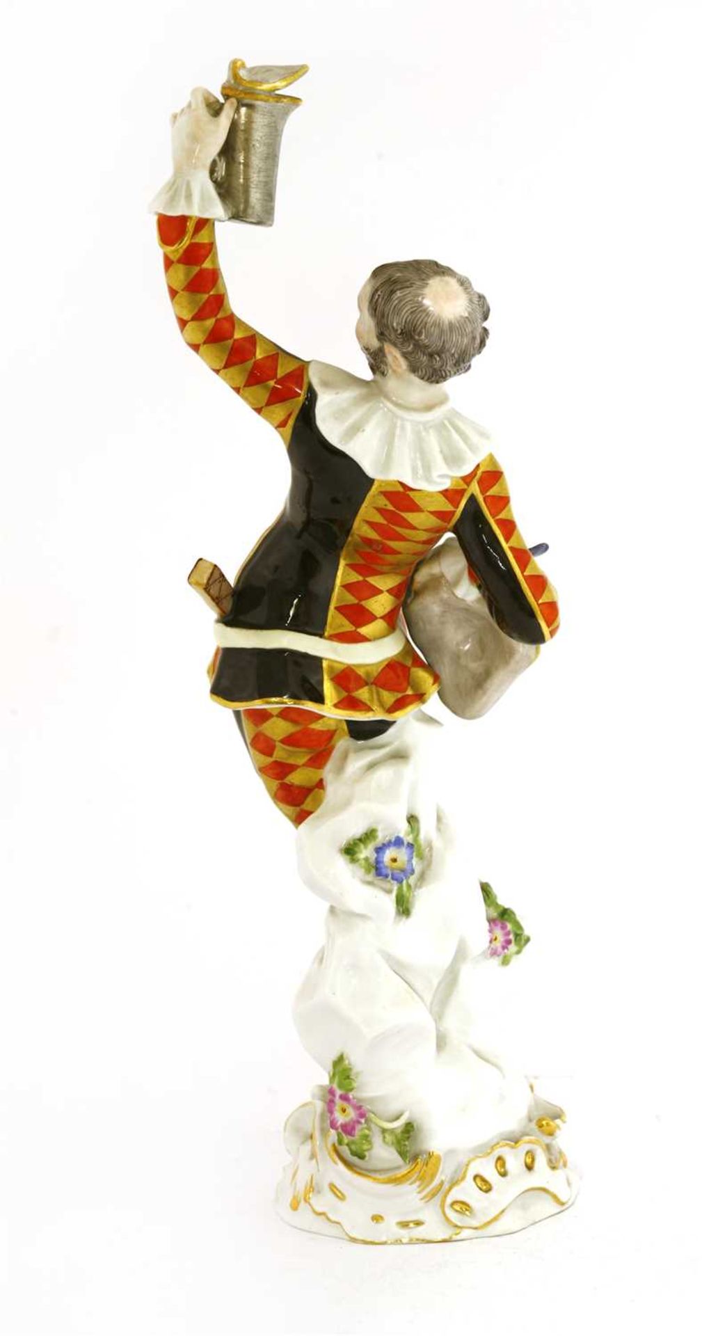 A Meissen figure of an harlequin, - Image 2 of 2